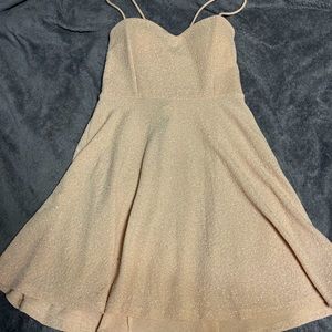 Sparkly pink mini windsor dress